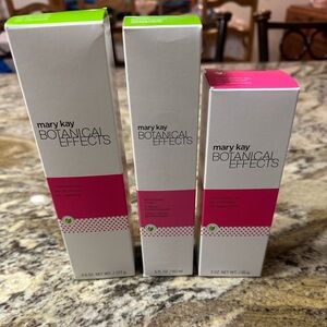 Mary Kay Botanical Effects Cleansing Gel, Refreshing Toner, And Moisturizing Gel